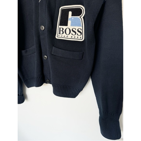 HUGO BOSS Russell Athletic Cotton Knitted Cardigan | NWT | Medium - Picture 5 of 9